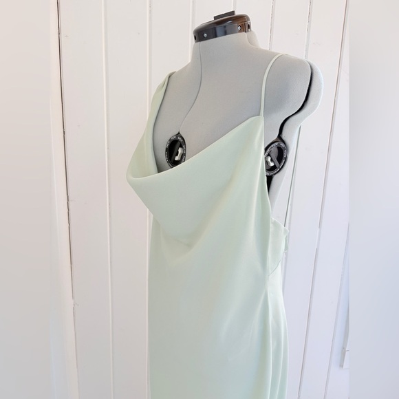 BHLDN Cucumber Green Satin Slip Dress – Size 16 – NWT - Picture 16 of 16